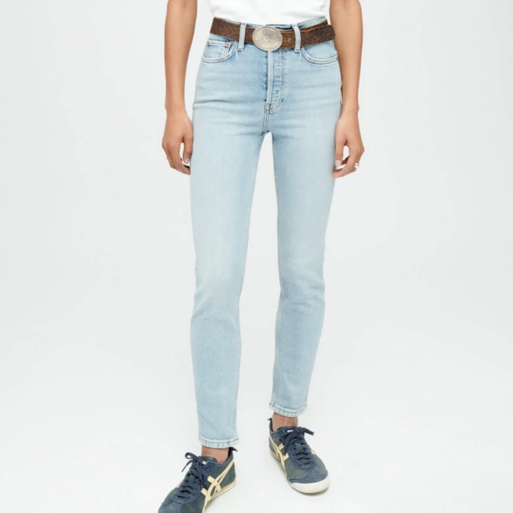 Re/Done Jeans - Comfort Stretch High Raise Ankle Crop